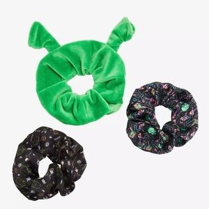 SHREK CHARACTER SCRUNCHIES SET OF 3 NEVER WORN